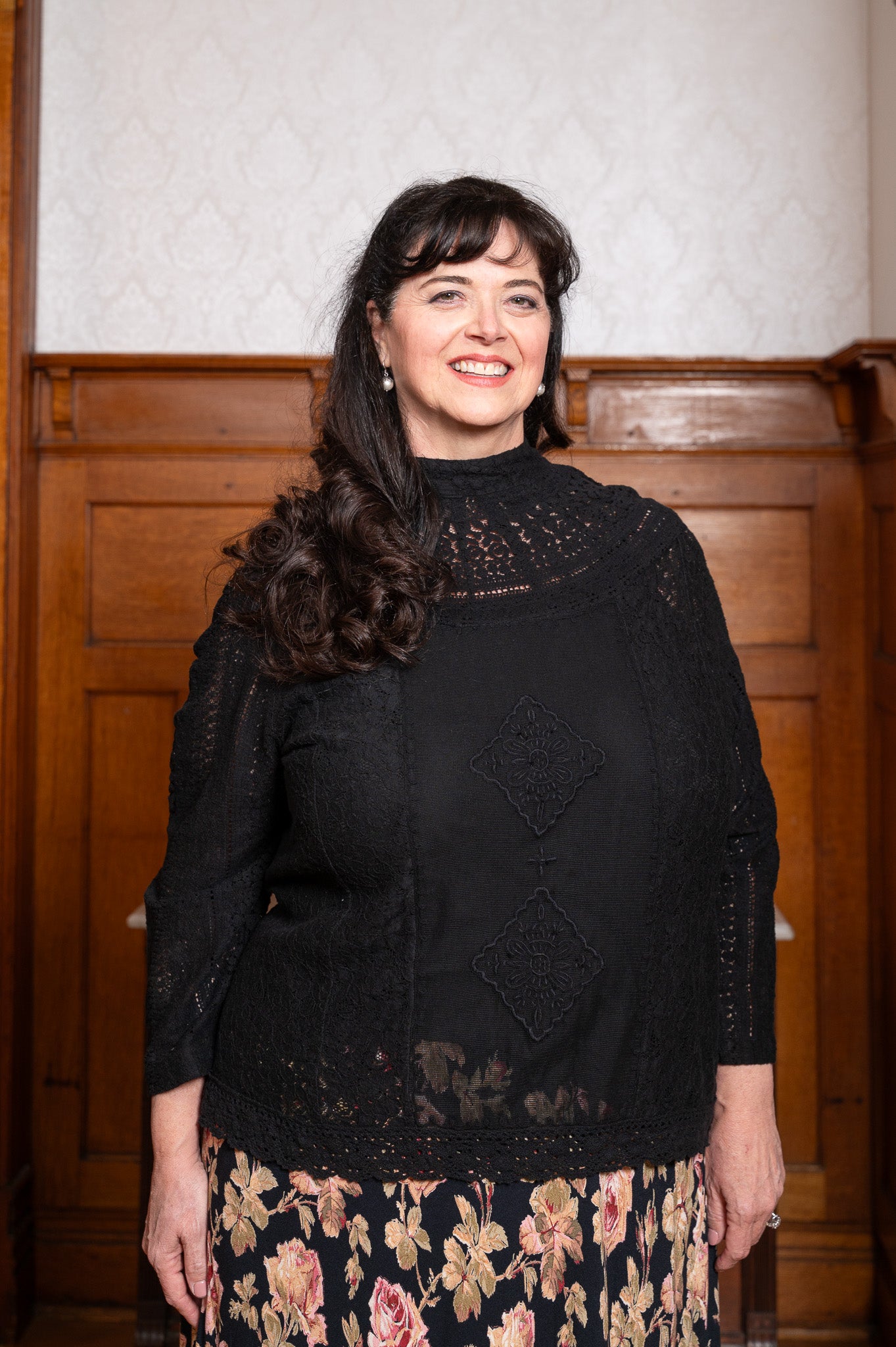 High Society Lace Blouse in Black