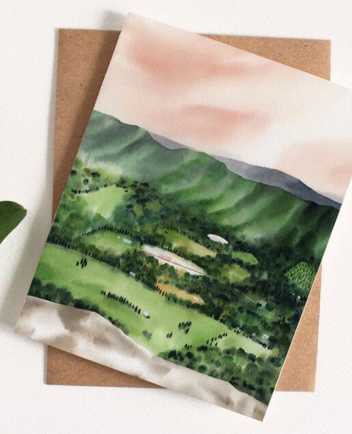 Hills and Meadows Mixed Stationery, Set of 8