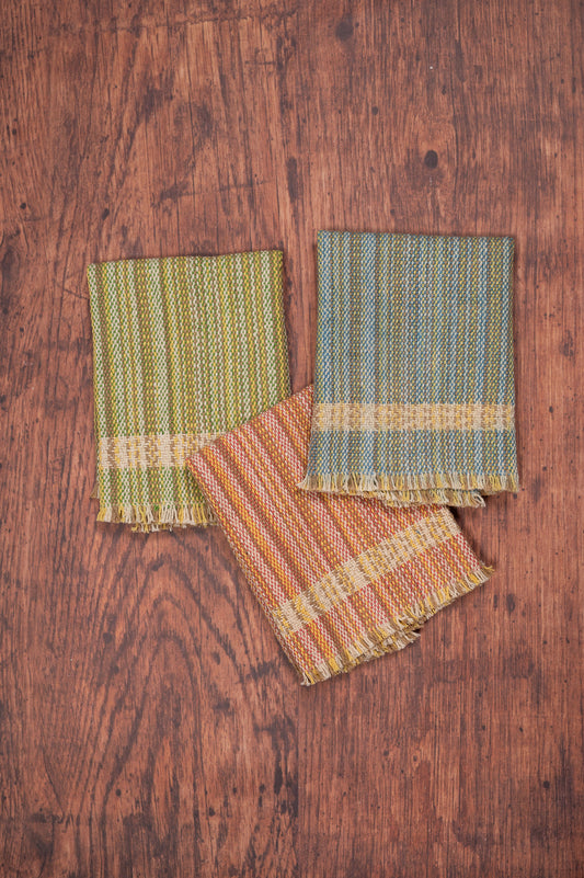 Homespun Kitchen Hand Towels, Set of 3