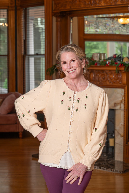 Cottage Rose Cardigan