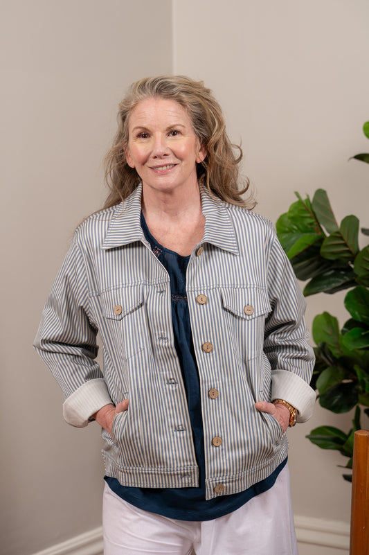 The Homestead Stripe Denim Jacket