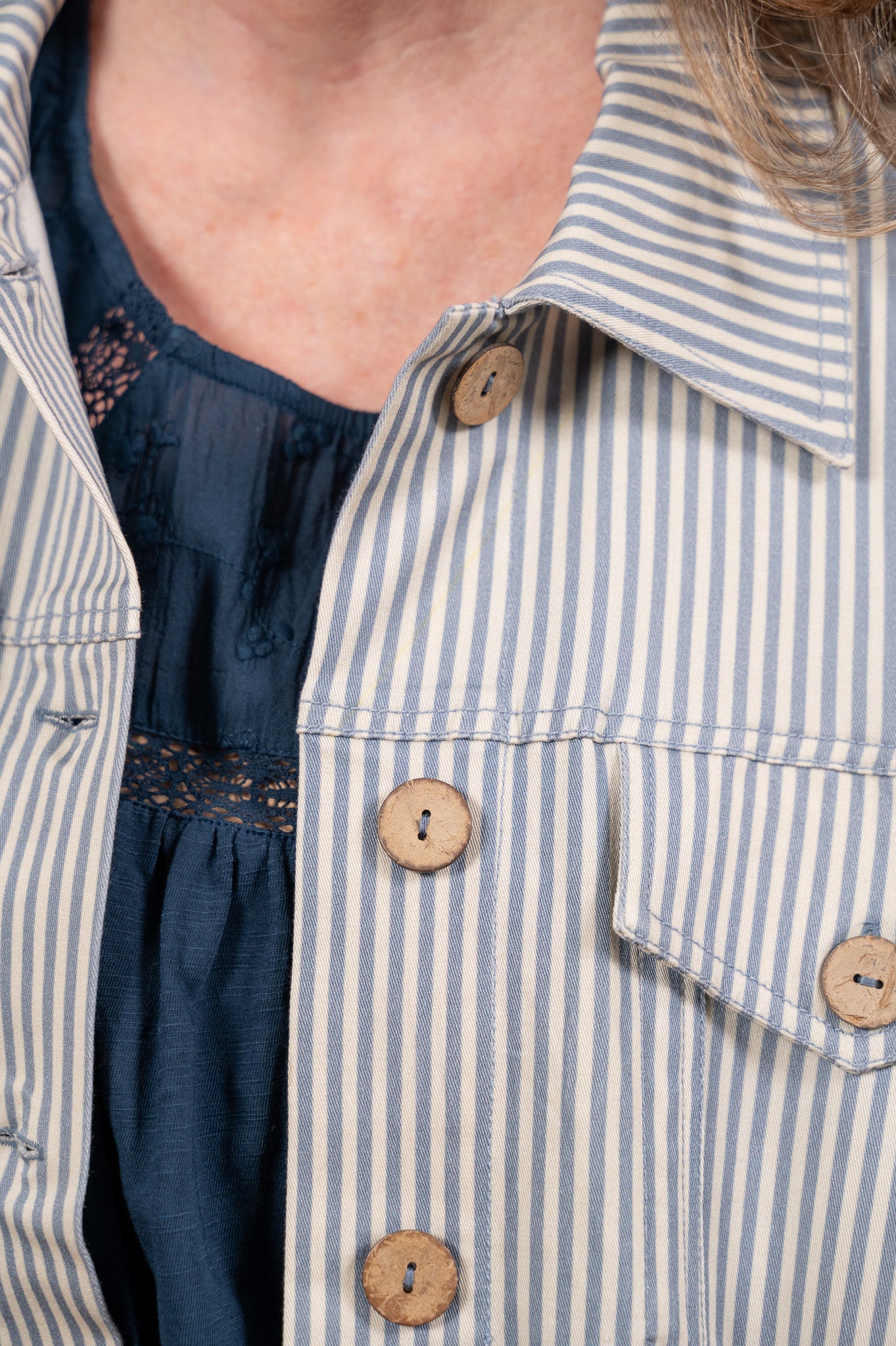 The Homestead Stripe Denim Jacket