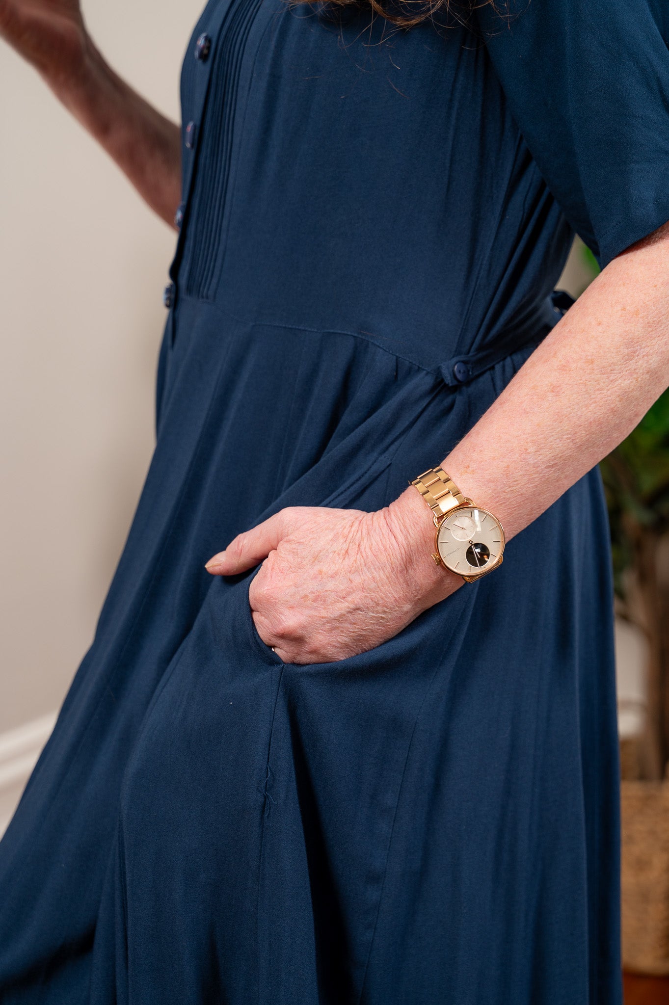 Hostess Dress in Navy