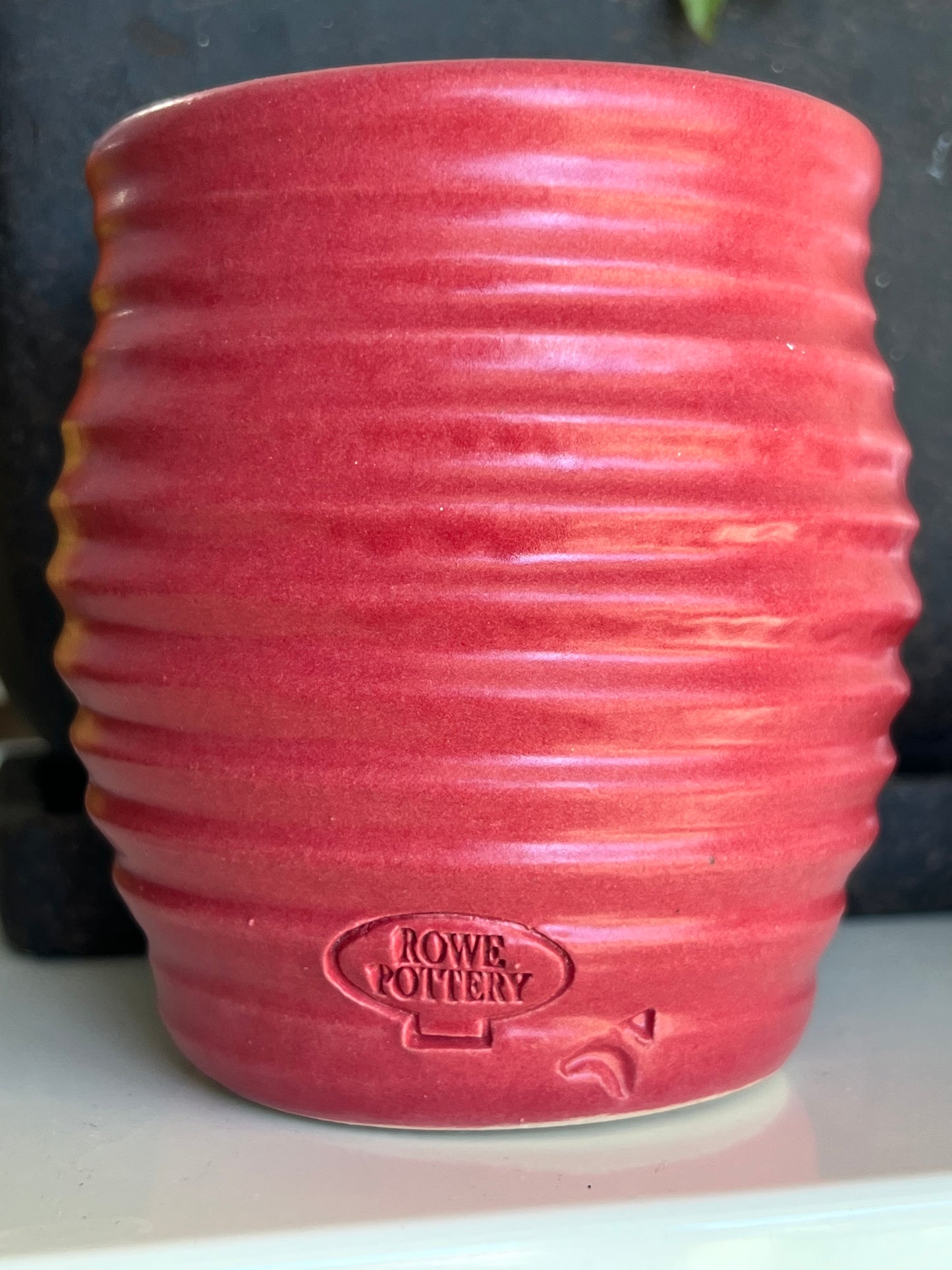 MP Stamped Candle Crock in Red - Winter Birch Scent