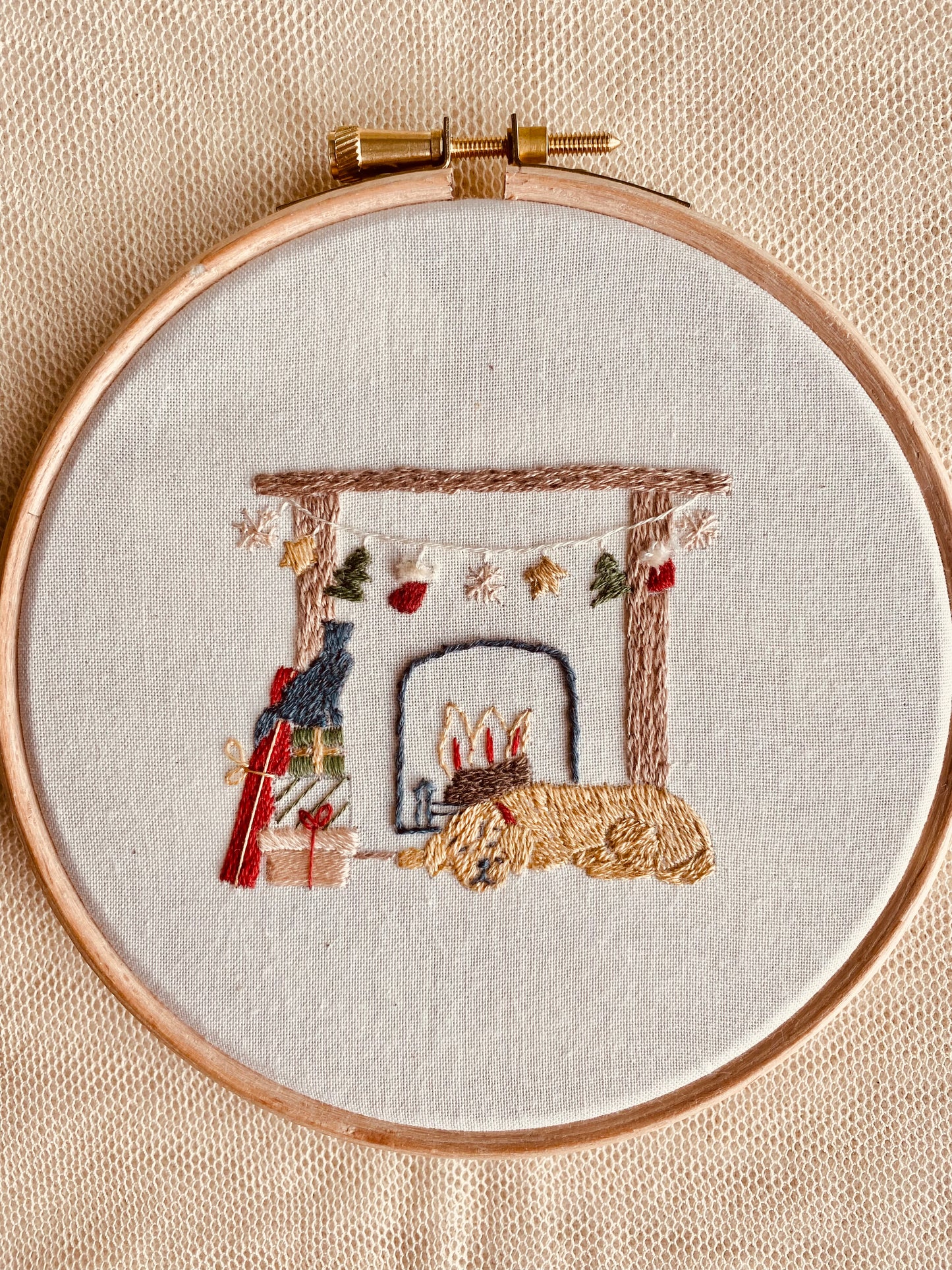 Nesting by the Fire Embroidery Kit