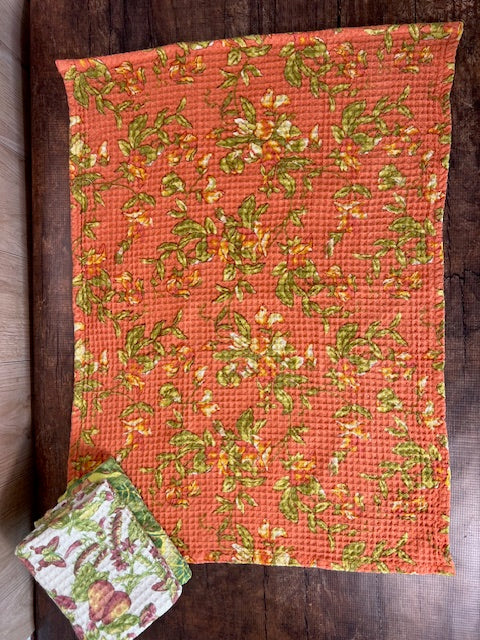 Greenhouse Patchwork Tea Towel Bundle, Set of 3