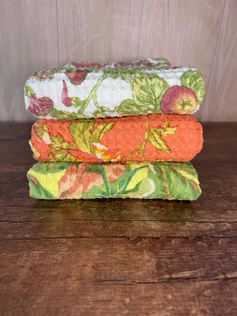 Greenhouse Patchwork Tea Towel Bundle, Set of 3