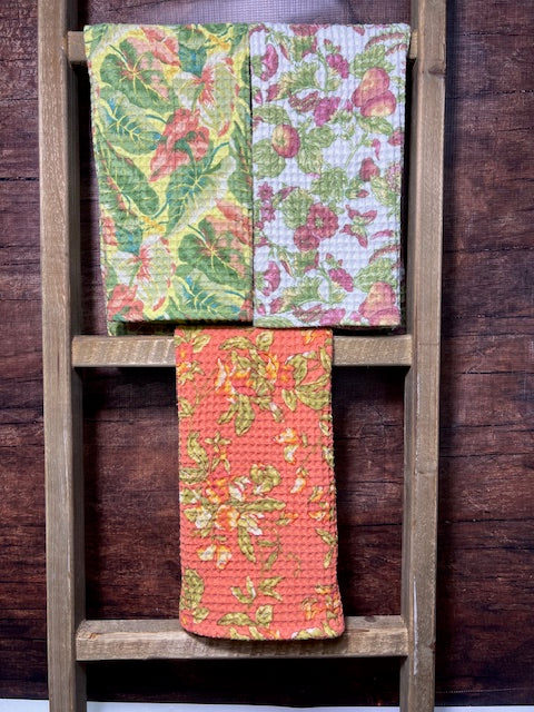 Greenhouse Patchwork Tea Towel Bundle, Set of 3