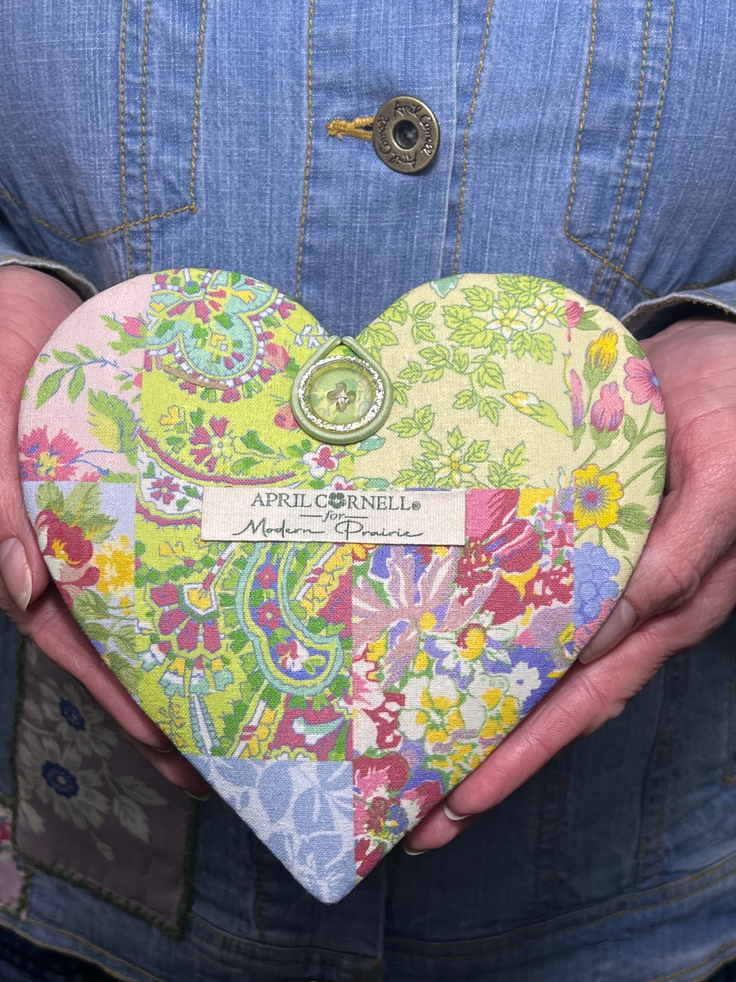 Garden Collage Patchwork 'I Heart Sewing' Kit