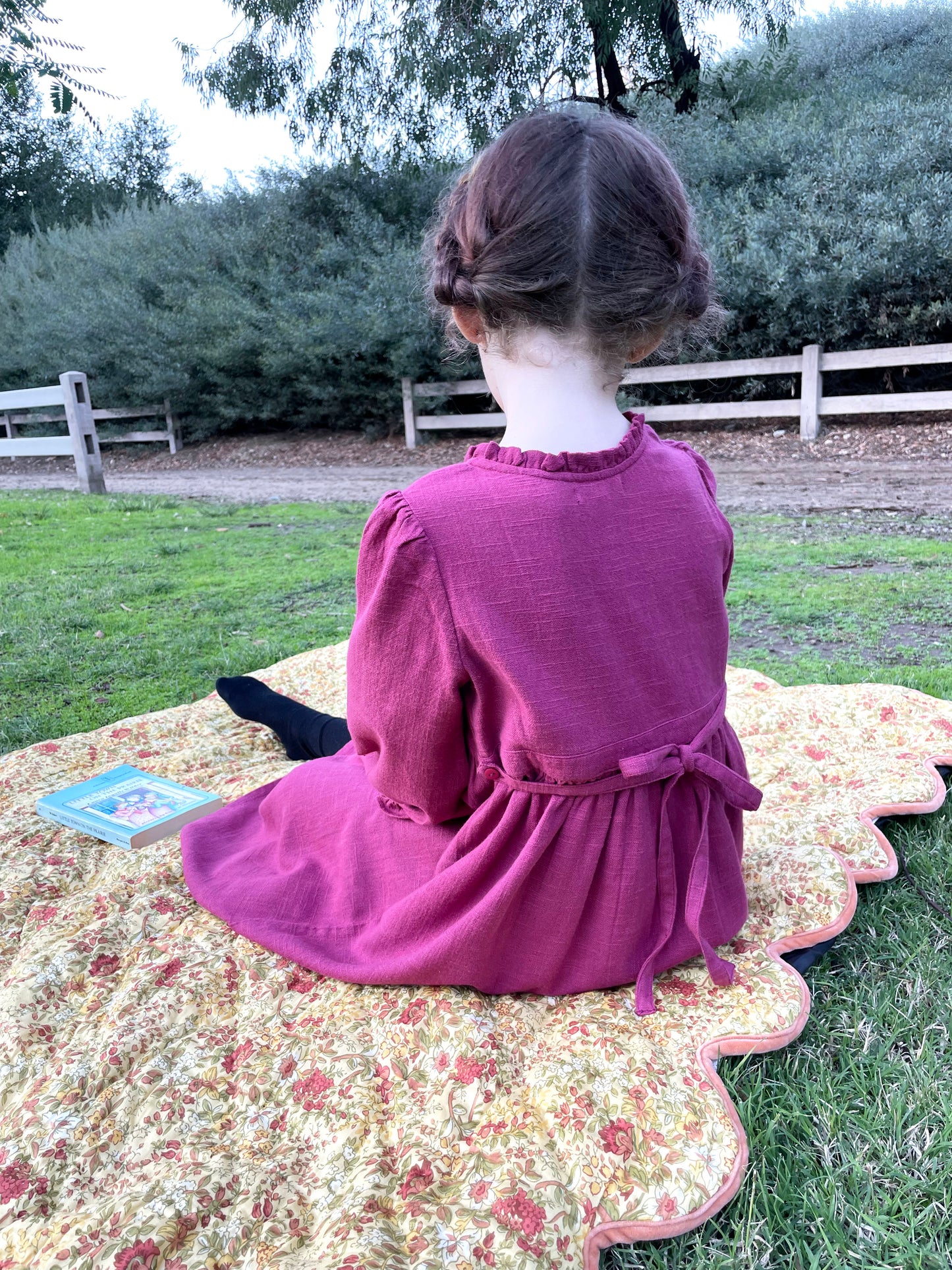 Quarter-Pint Laura Dress in Plum