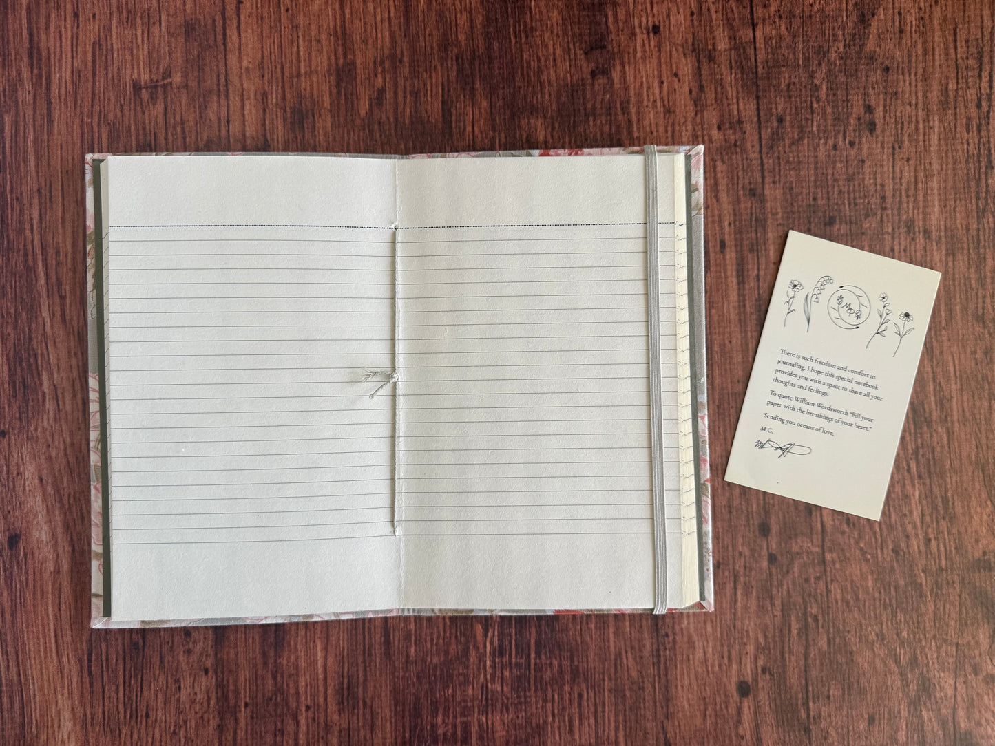 Apple Blossom Ruled Journal