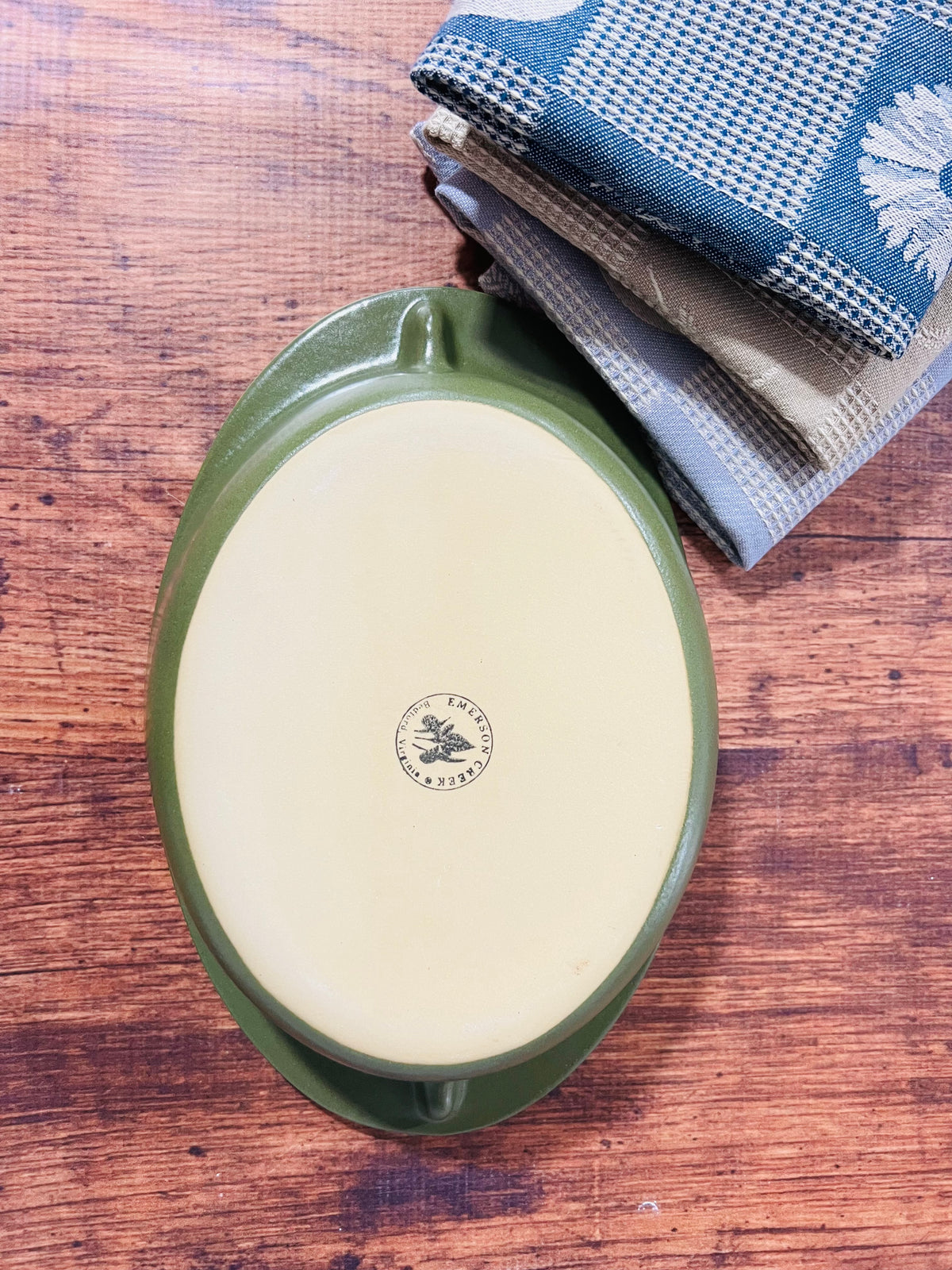 The Brookline Oval Casserole Baker in Moss