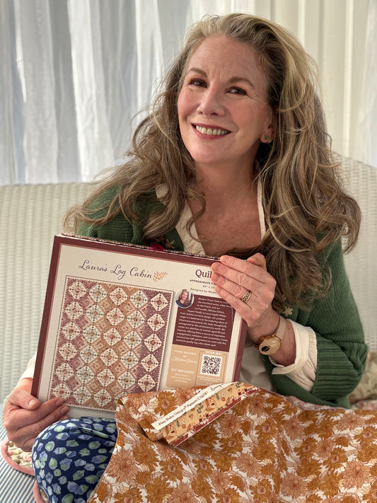 Evening on the Prairie, Laura's Log Cabin Quilt Kit