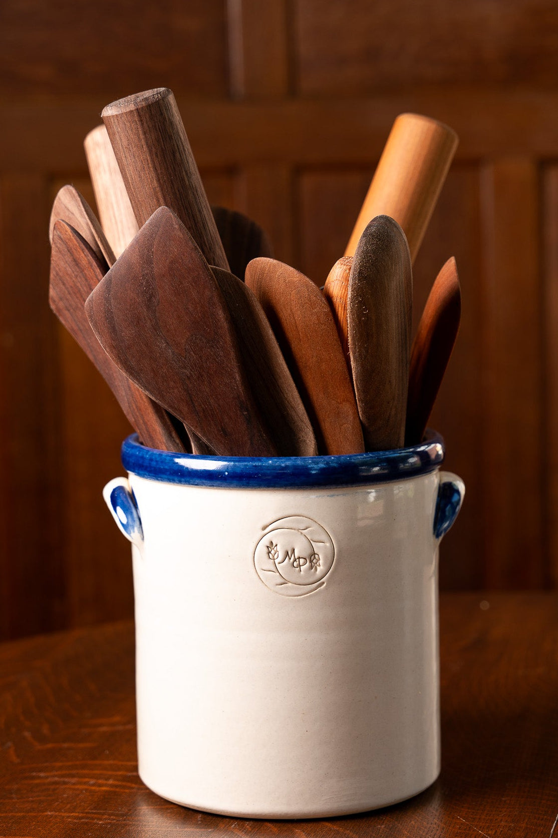 Modern Prairie Ironstone Handled One-Gallon Crock
