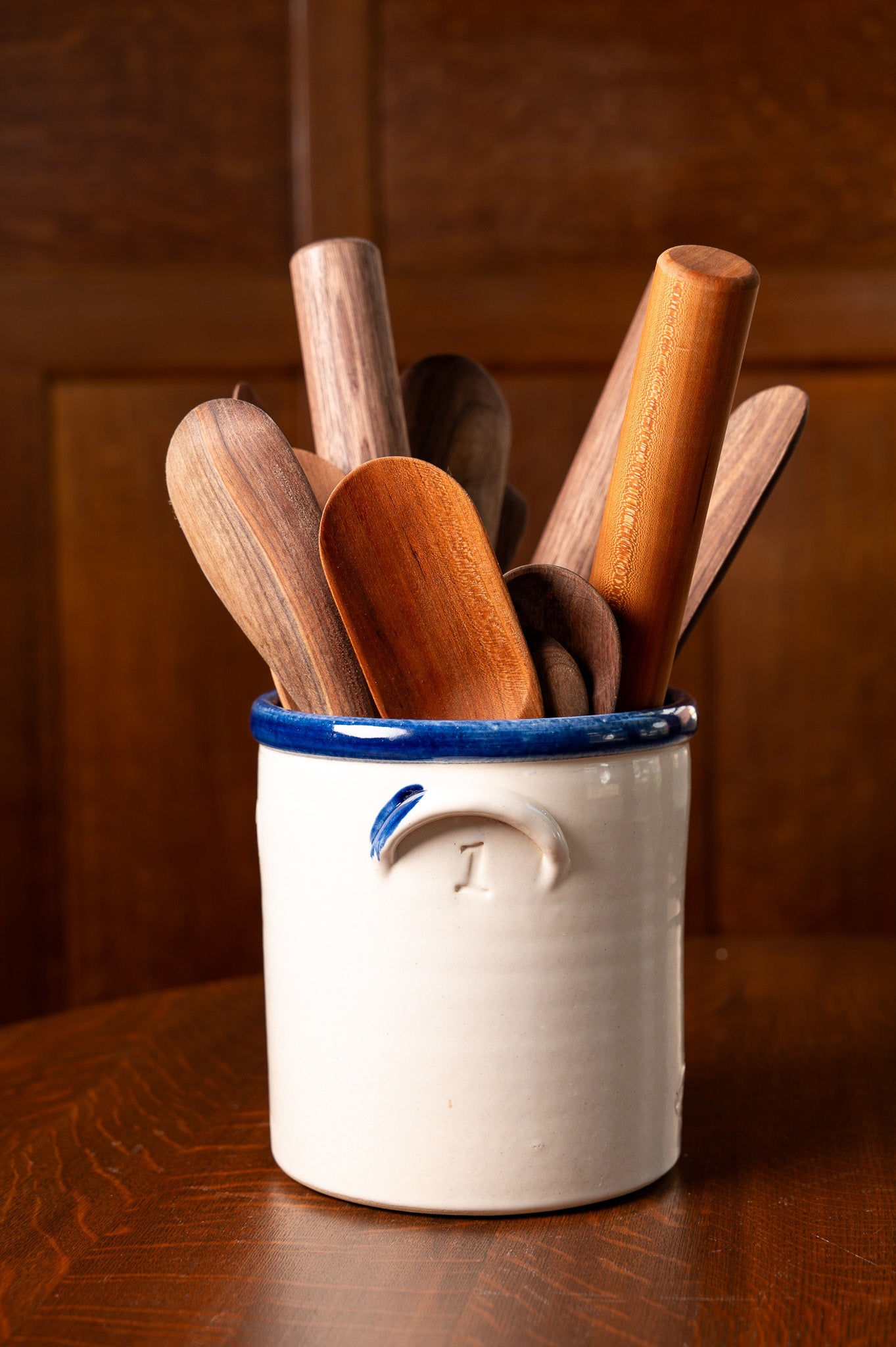 Modern Prairie Ironstone Handled One-Gallon Crock
