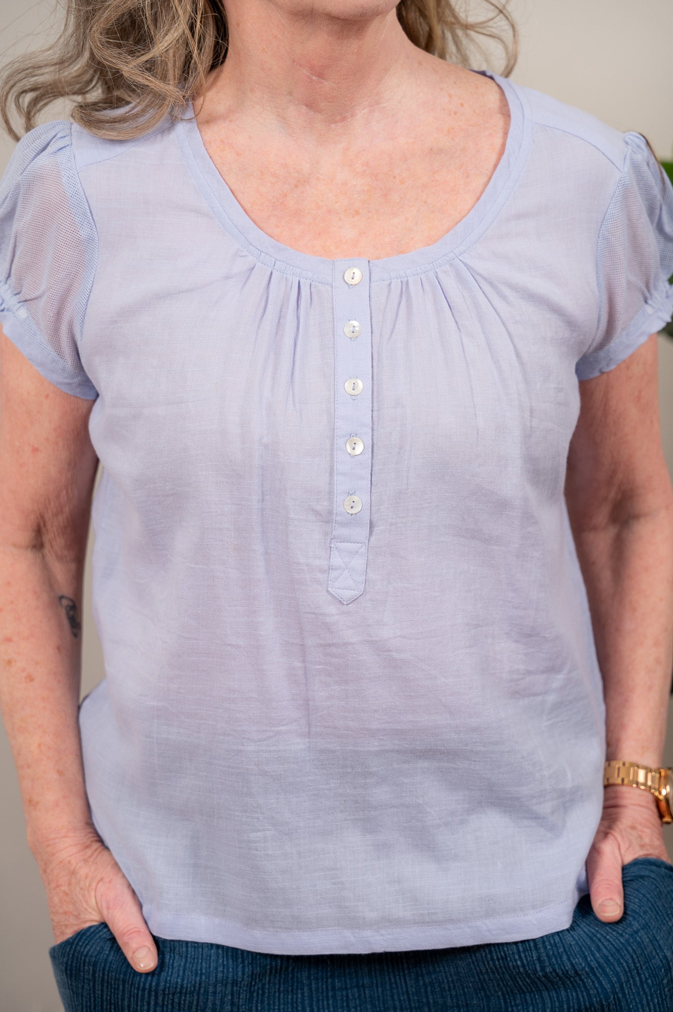 Judy Blouse in Light Periwinkle
