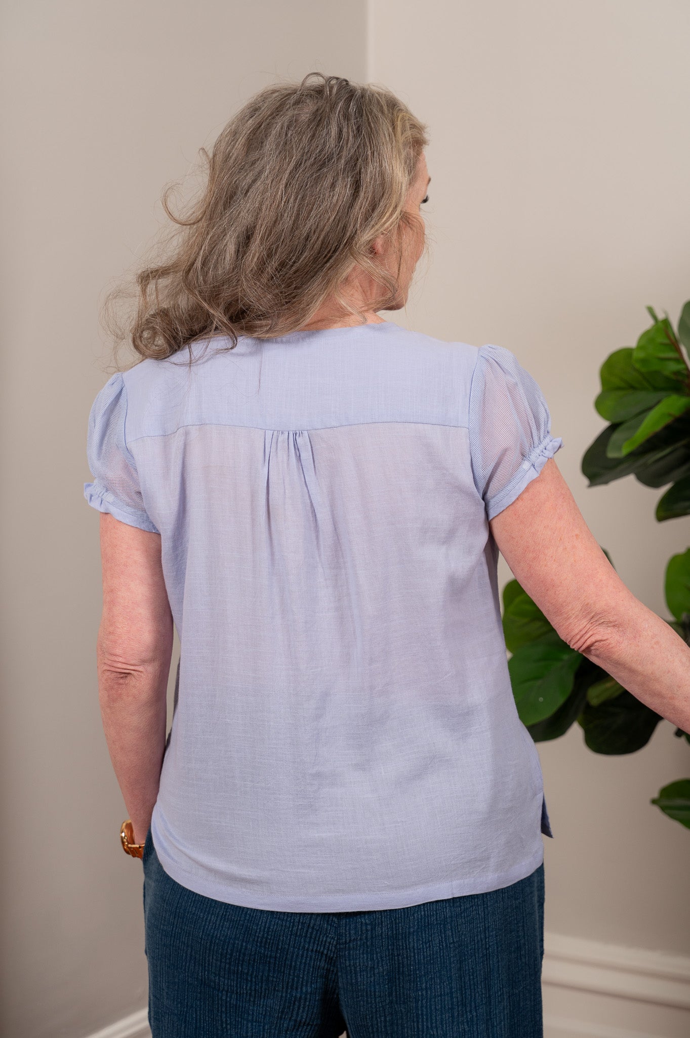 Judy Blouse in Light Periwinkle