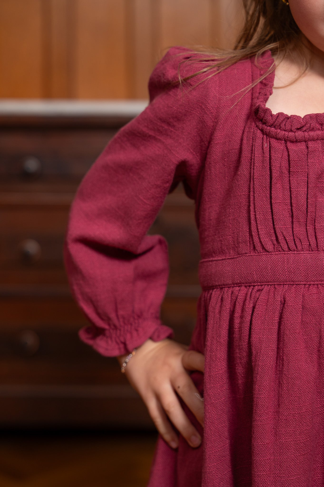 Quarter-Pint Laura Dress in Plum