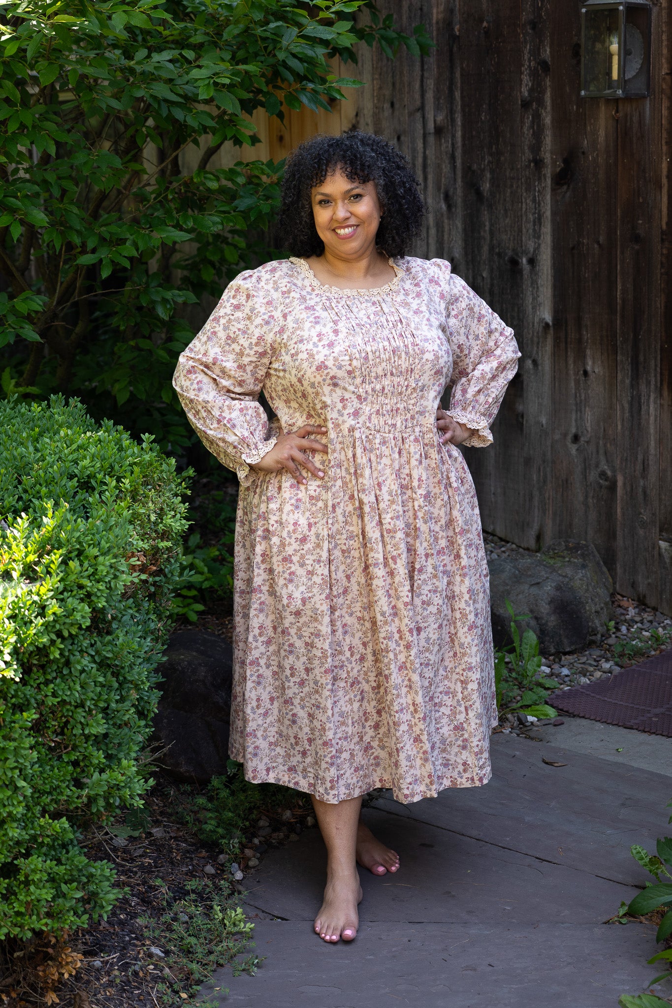 The Laura Dress in Milli Fleur