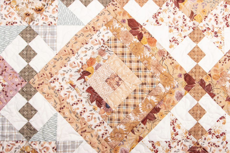 Evening on the Prairie, Laura's Log Cabin Quilt Kit