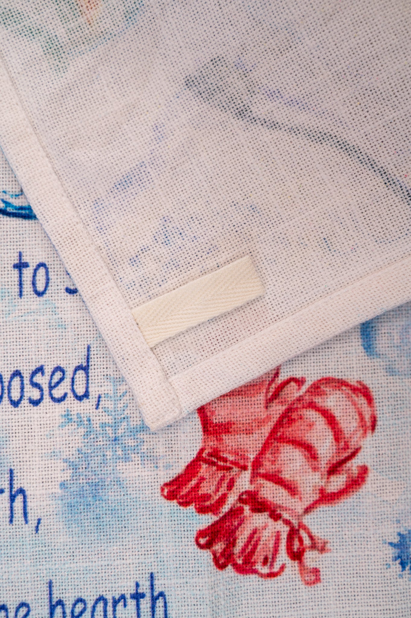 Let it Snow Watercolor Tea Towel