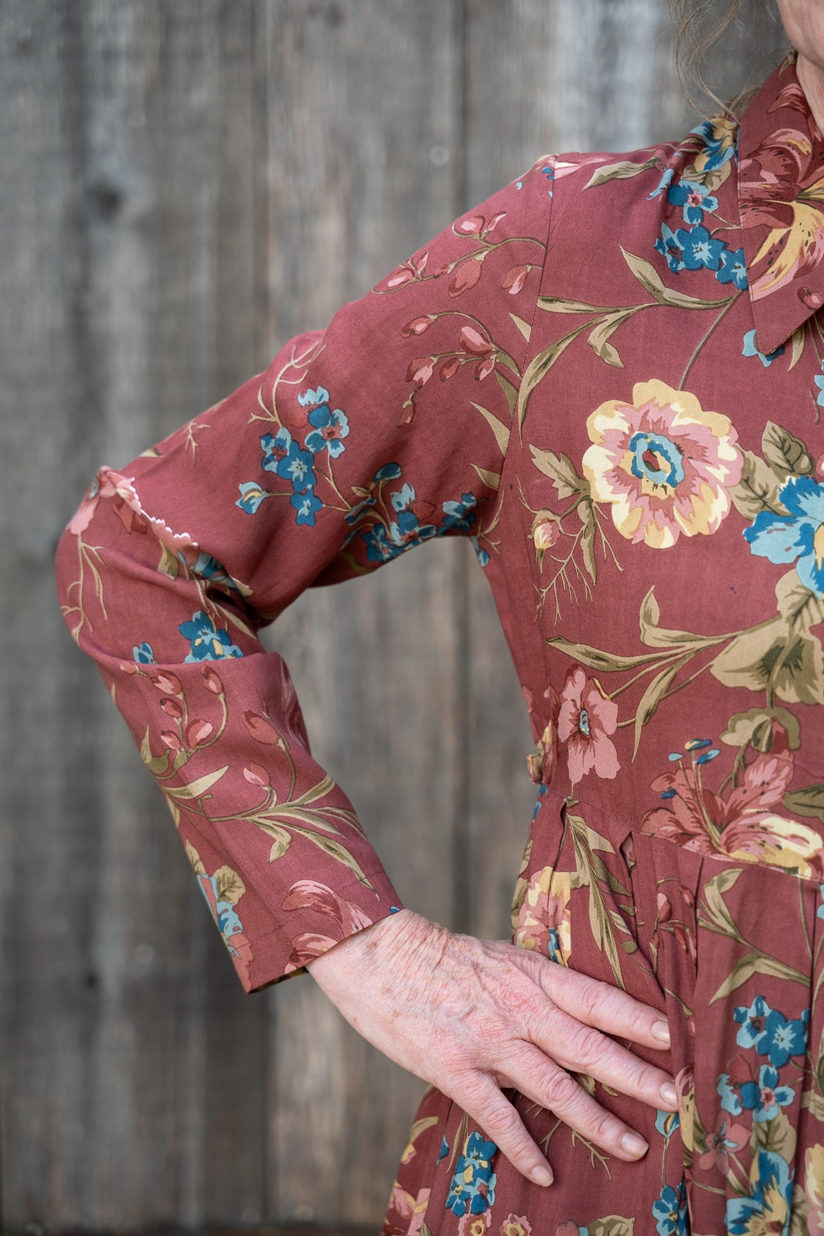 The Wandering Rose Shirt Dress