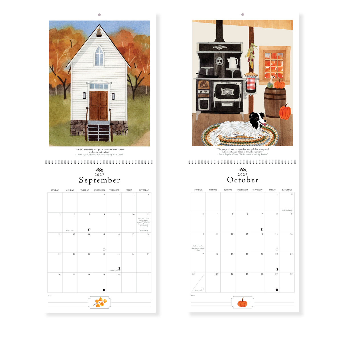 A Year on the Prairie Wall Calendar - 2027