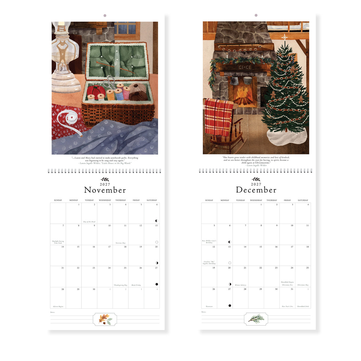 A Year on the Prairie Wall Calendar - 2027