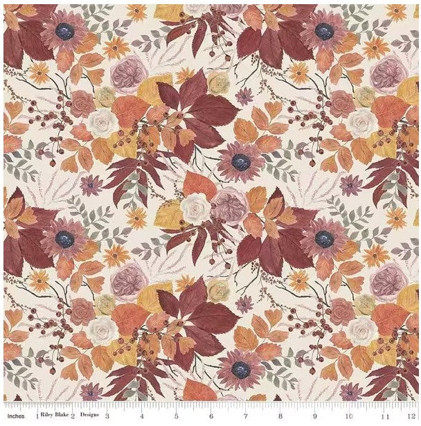 Evening on the Prairie Main Cream, Fabric by the Yard