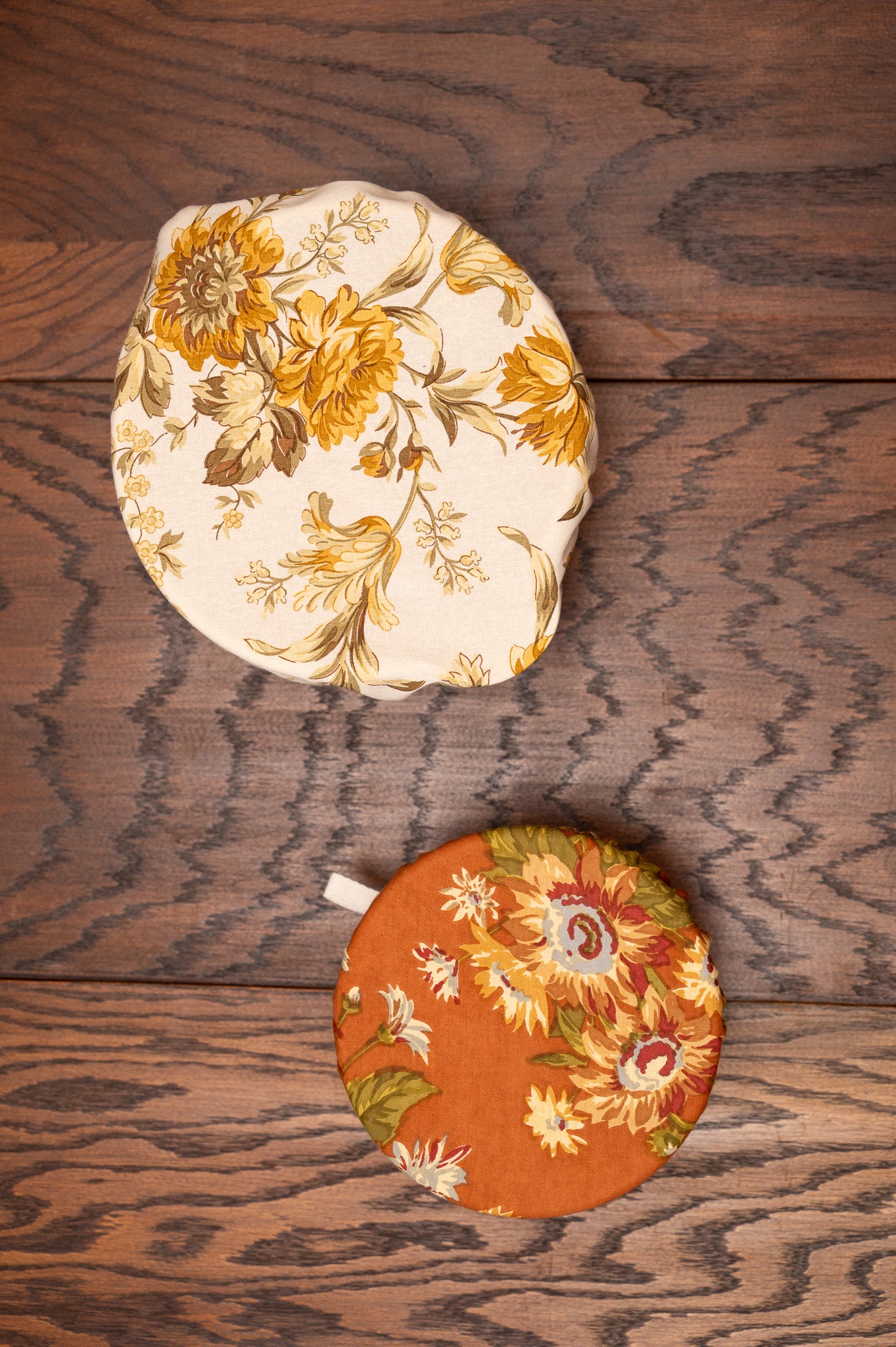 Marguerite Musical Floral Bowl Covers, Set of 2