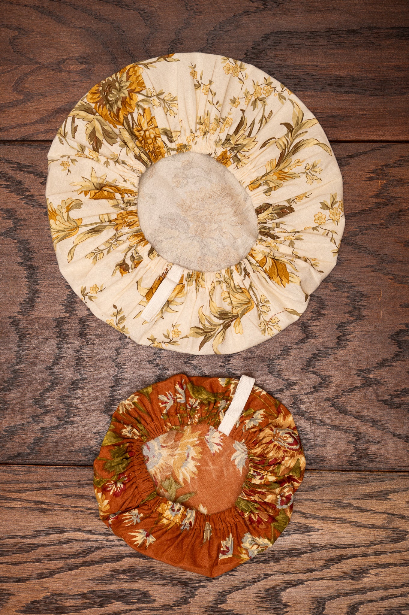 Marguerite Musical Floral Bowl Covers, Set of 2