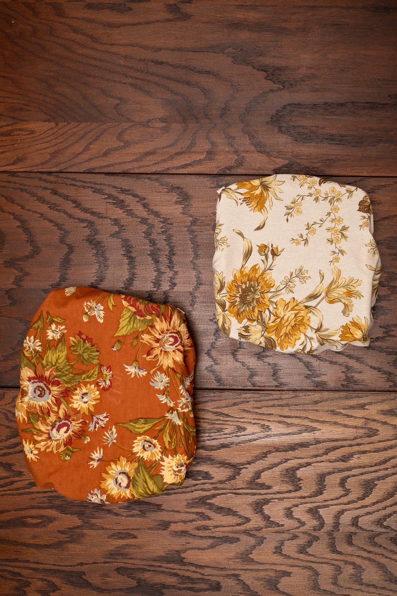 Marguerite & Musical Floral Casserole Covers, Set of 2