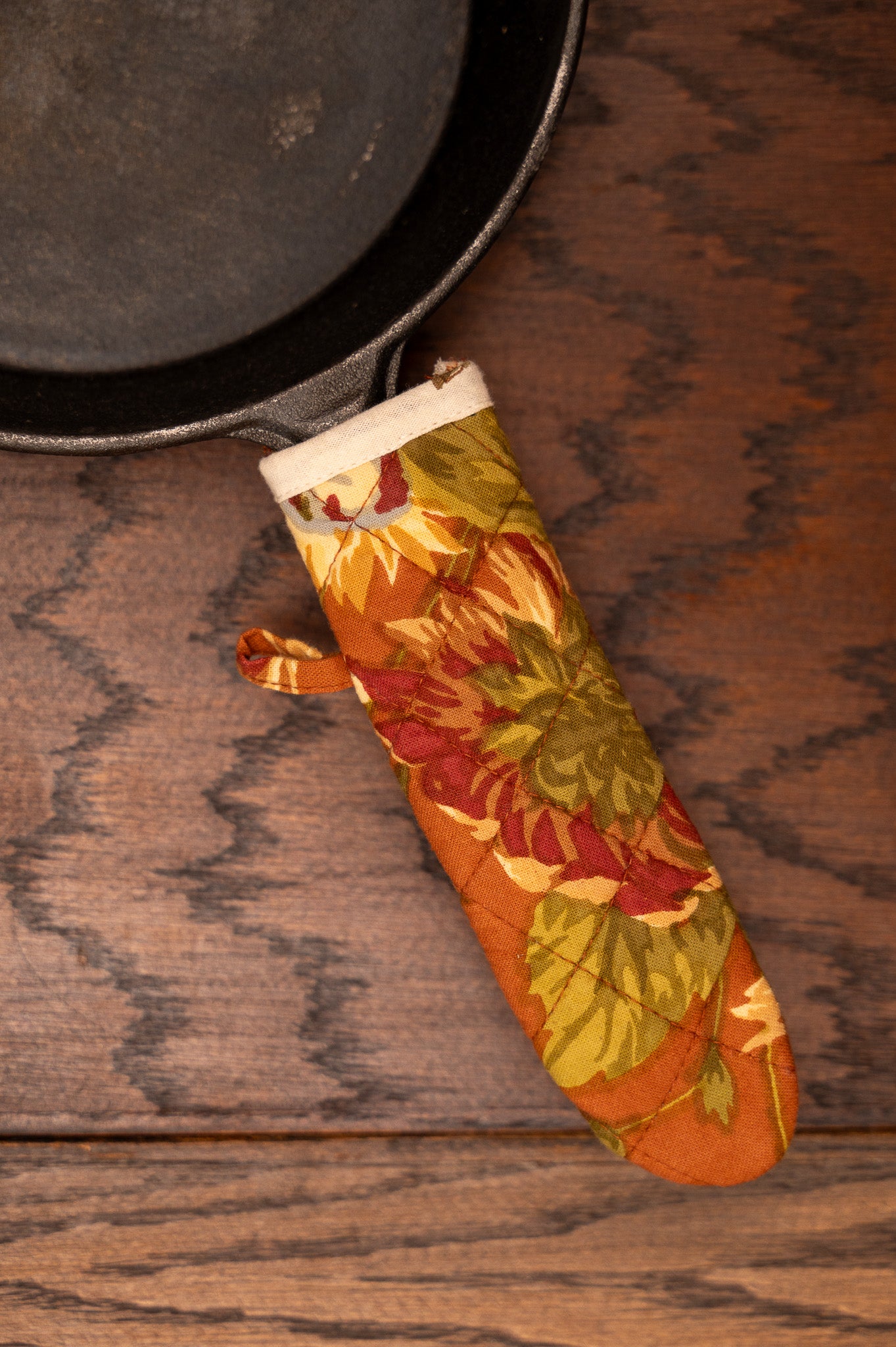 Marguerite & Musical Floral Skillet Handle Covers, Set of 4