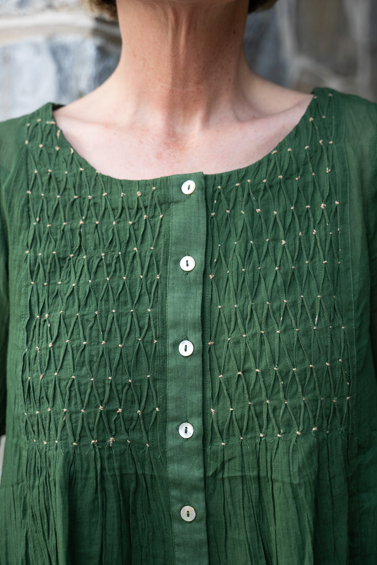 Marion Blouse in Green
