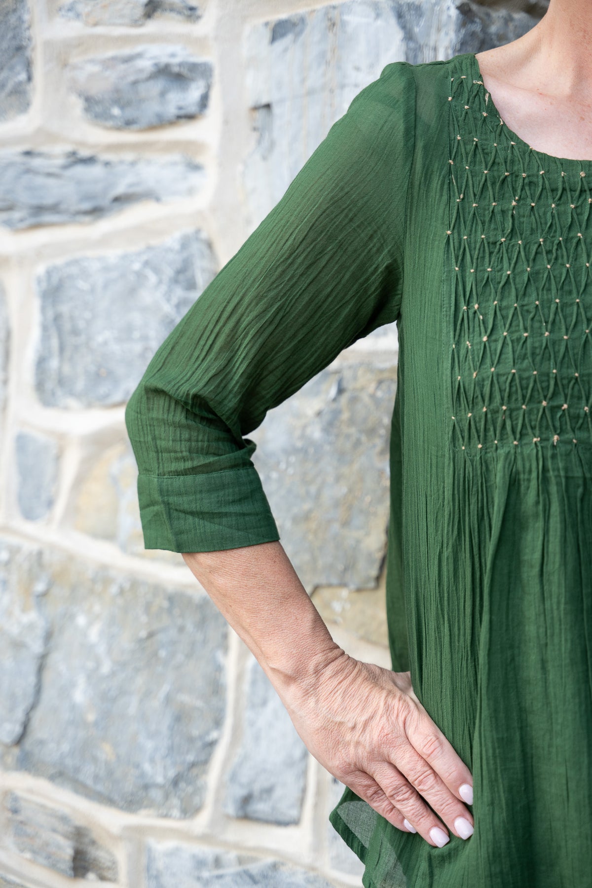 Marion Blouse in Green