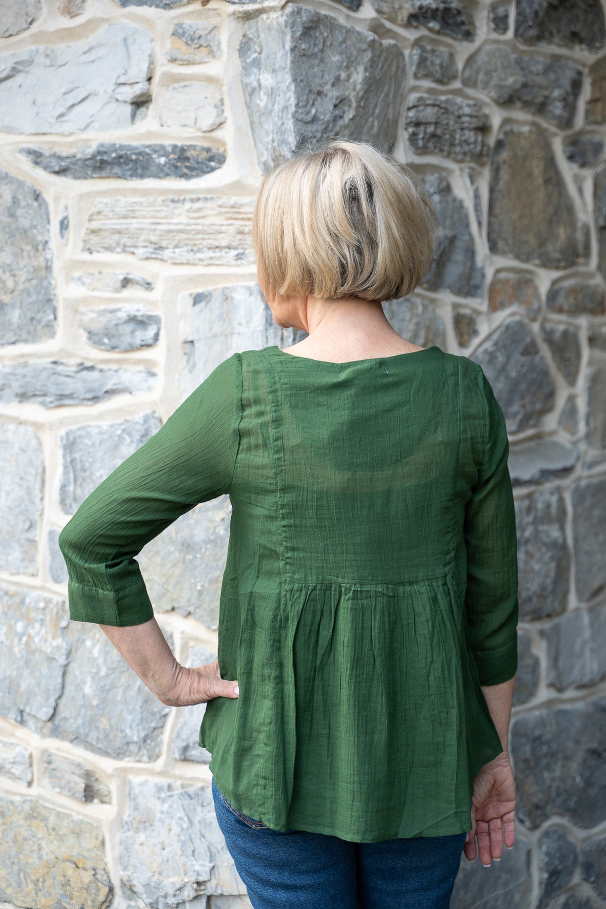 Marion Blouse in Green