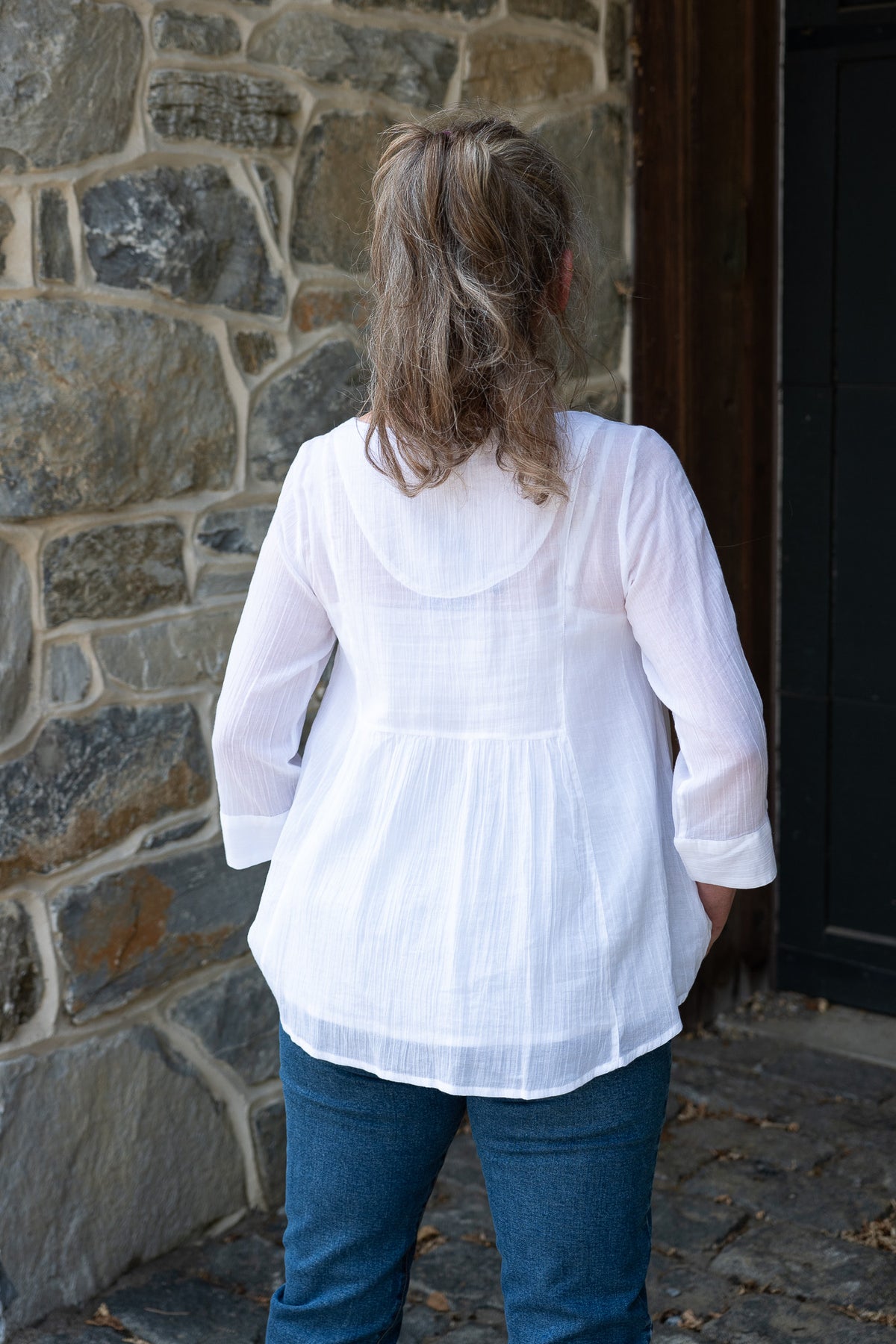 Marion Blouse in White