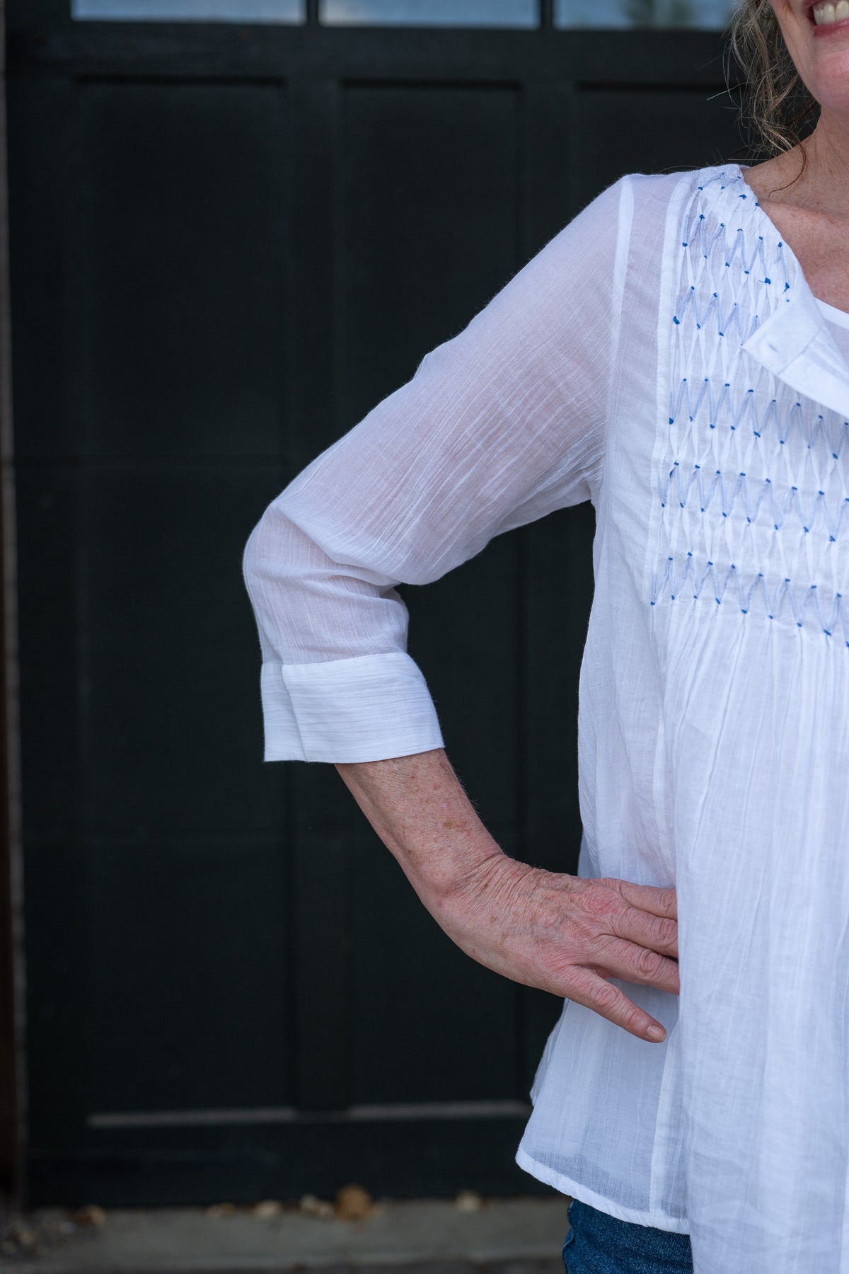 Marion Blouse in White