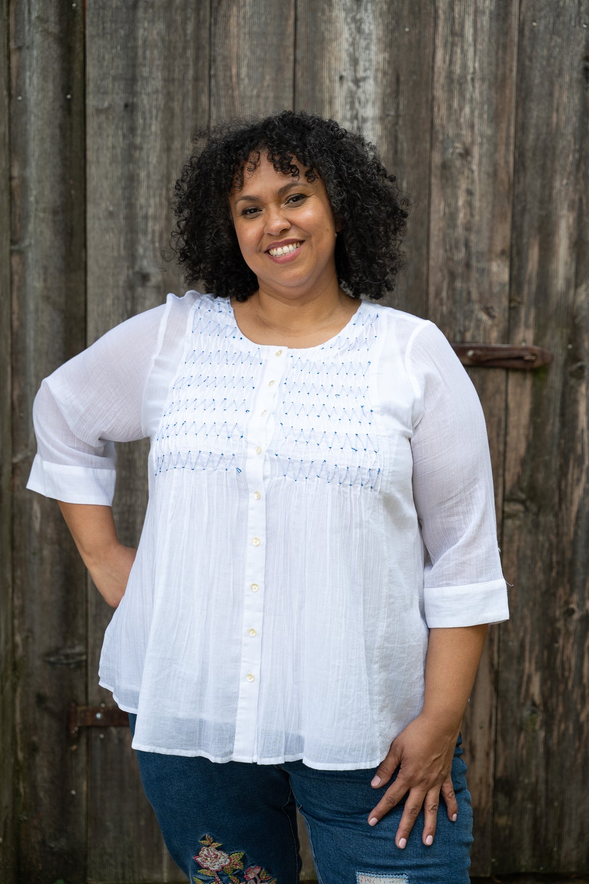 Marion Blouse in White