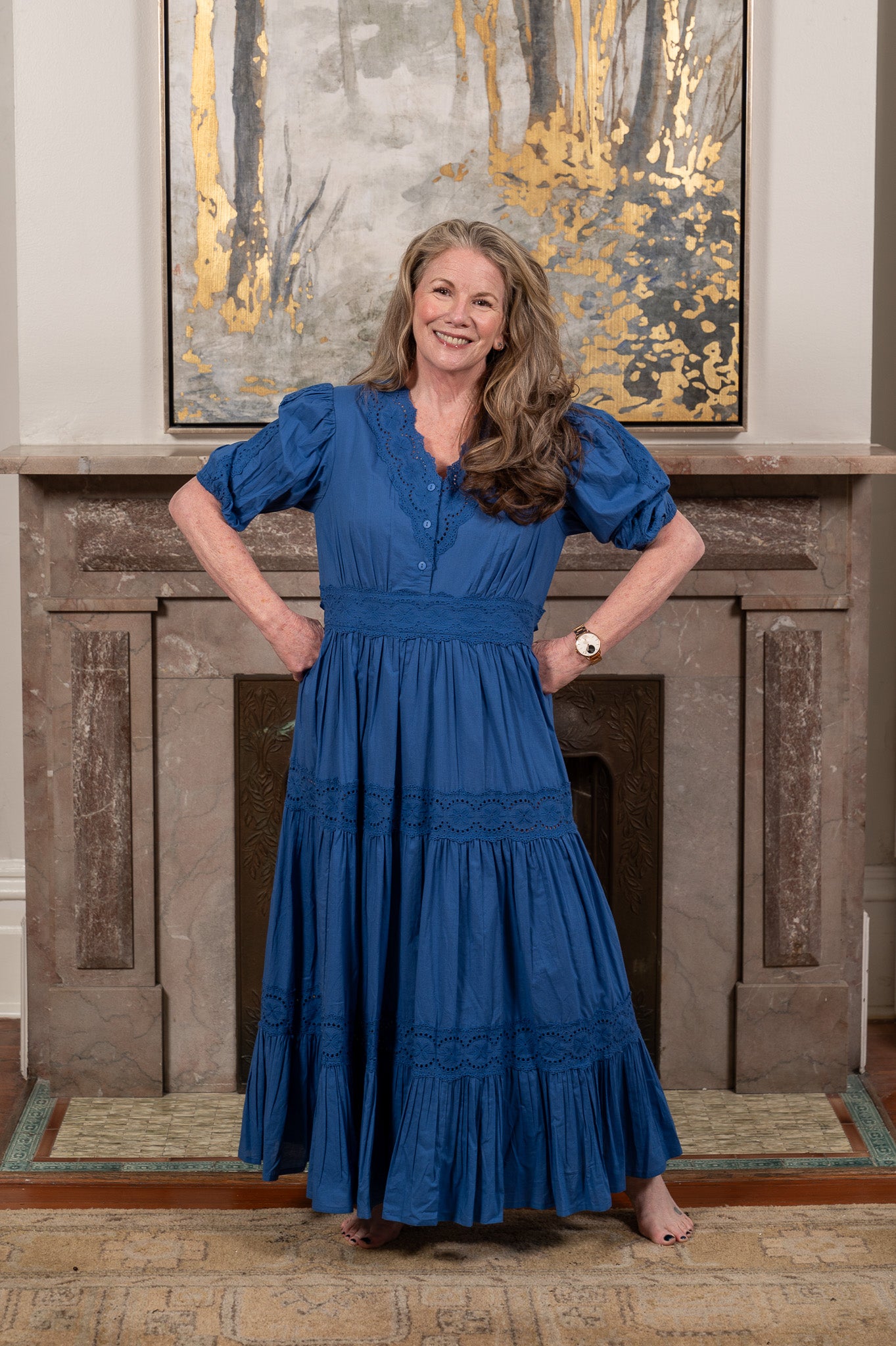 Melissa Dress in Navy