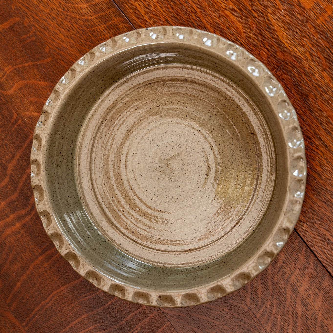 Mocha Glaze Deep Dish Round Baker