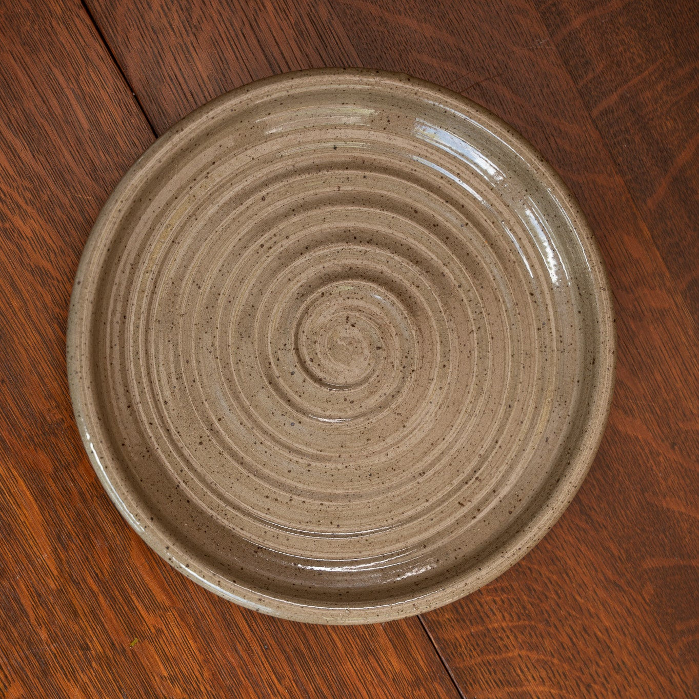 Mocha Ridges Everyday Plate