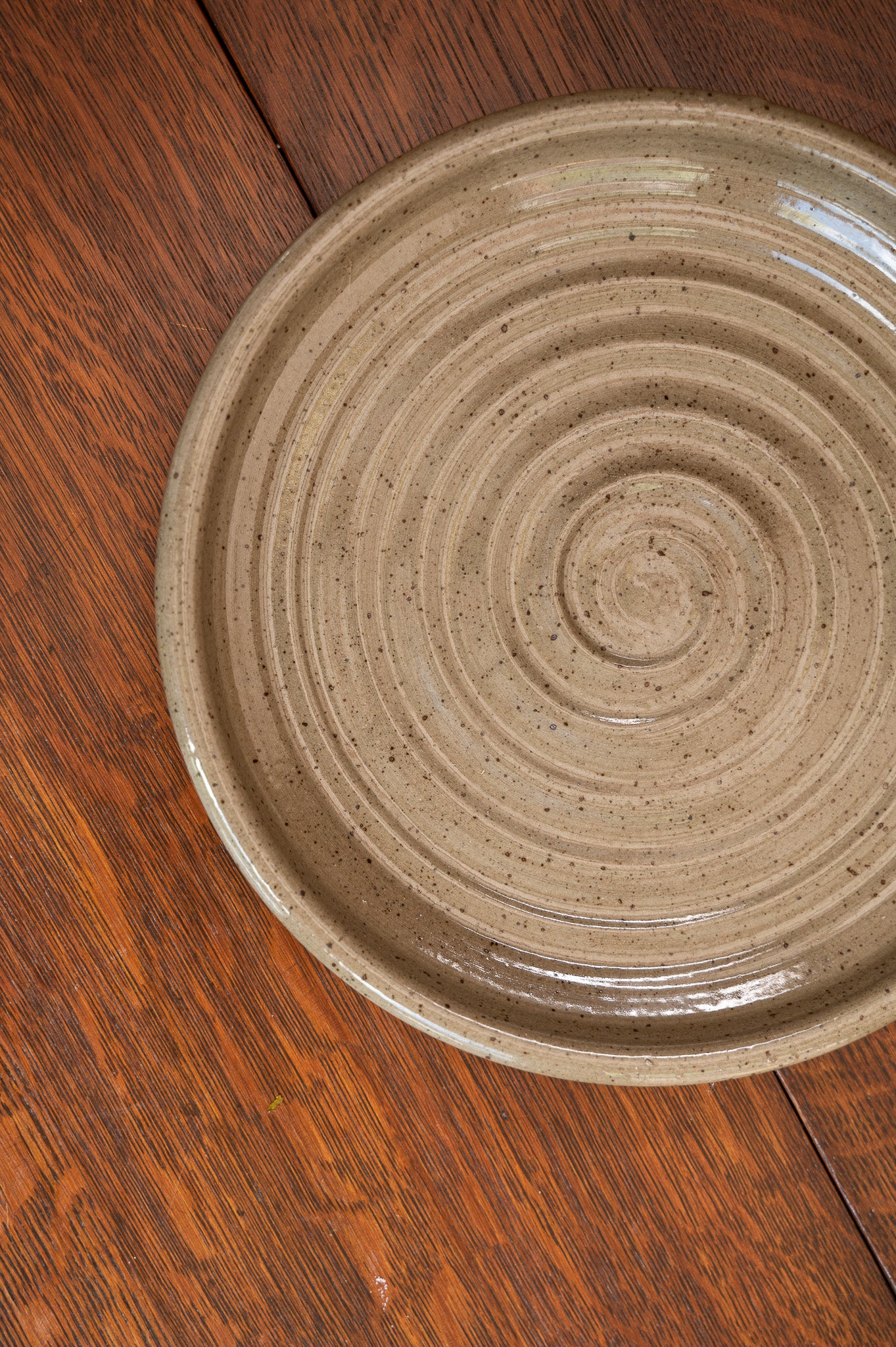 Plate With Ridges Mocha Ridges Everyday Plate - Modern Prairie Inc.