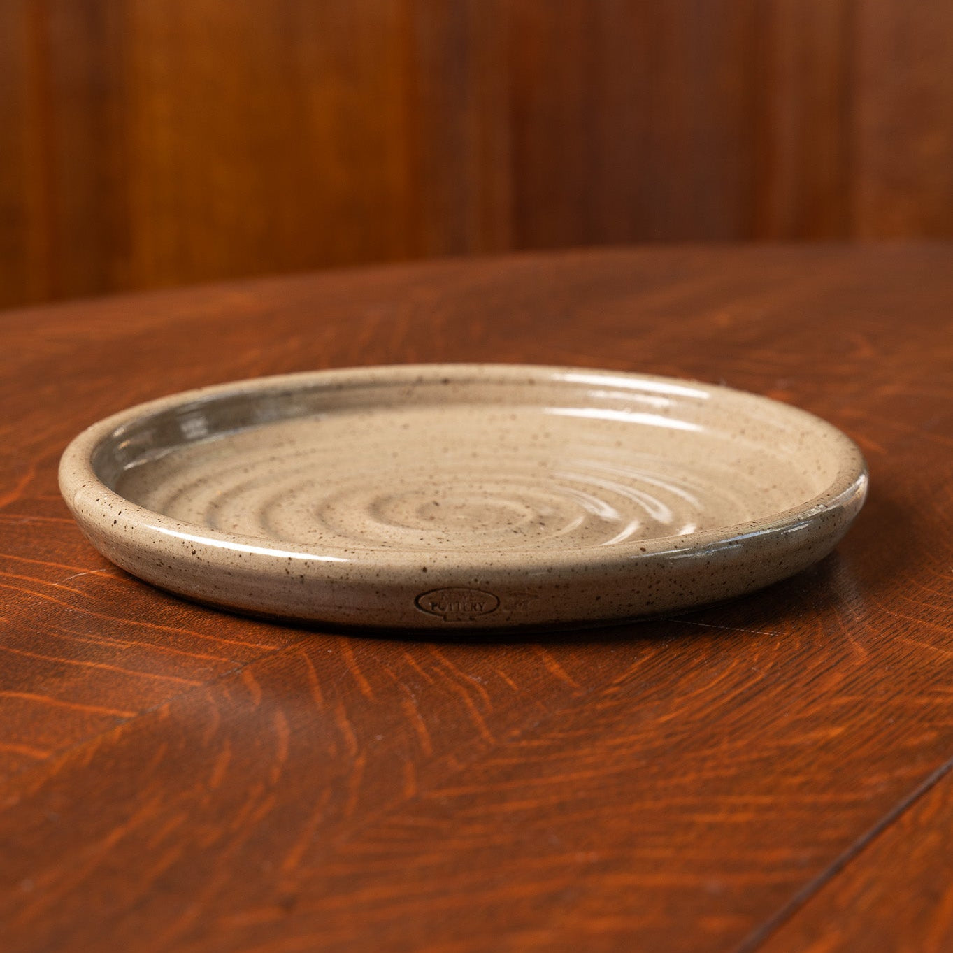 Plate With Ridges Mocha Ridges Everyday Plate - Modern Prairie Inc.