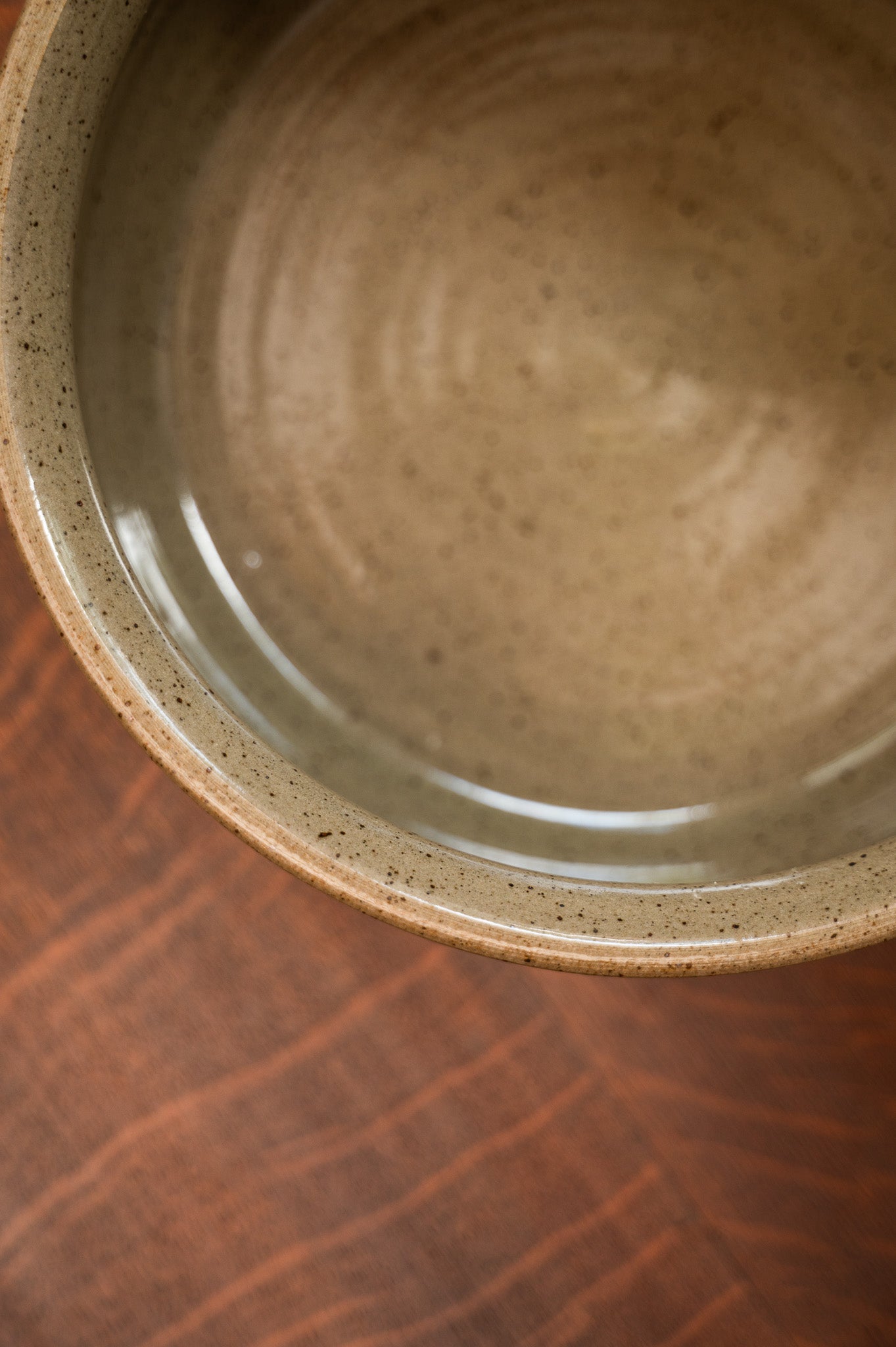 Mocha Ridges Serving Bowl