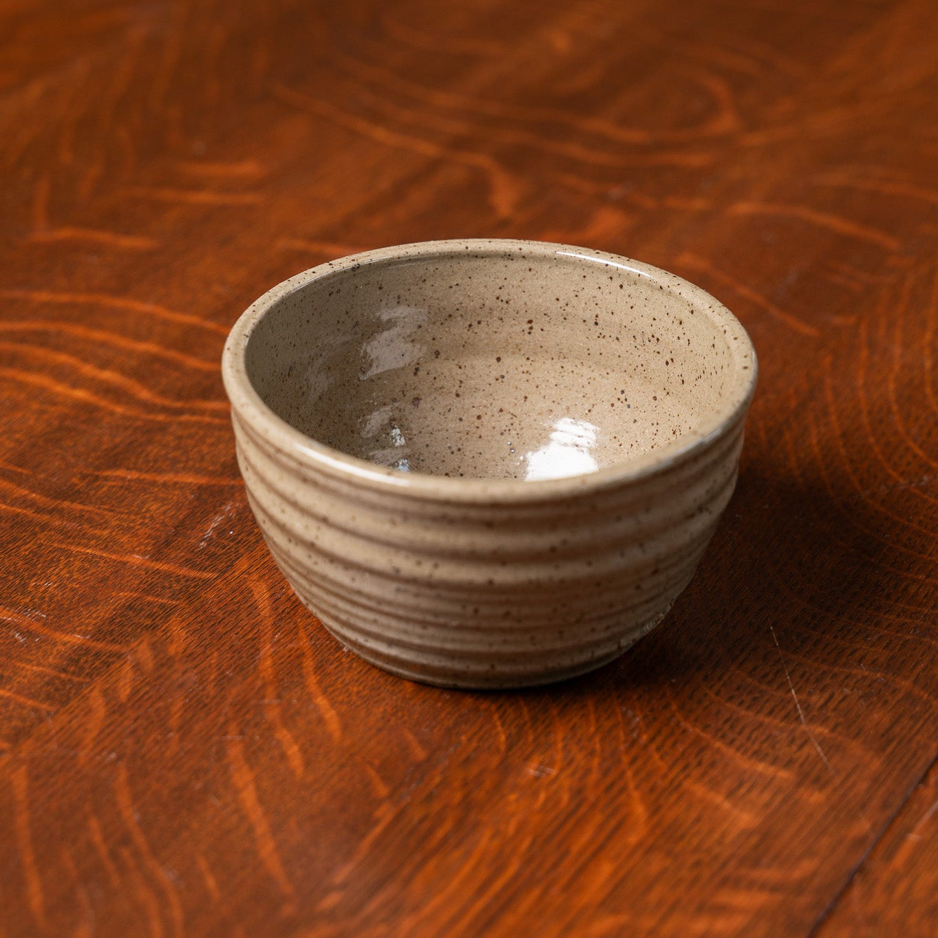 Let's Dip Again Small Ridges Bowl in Mocha