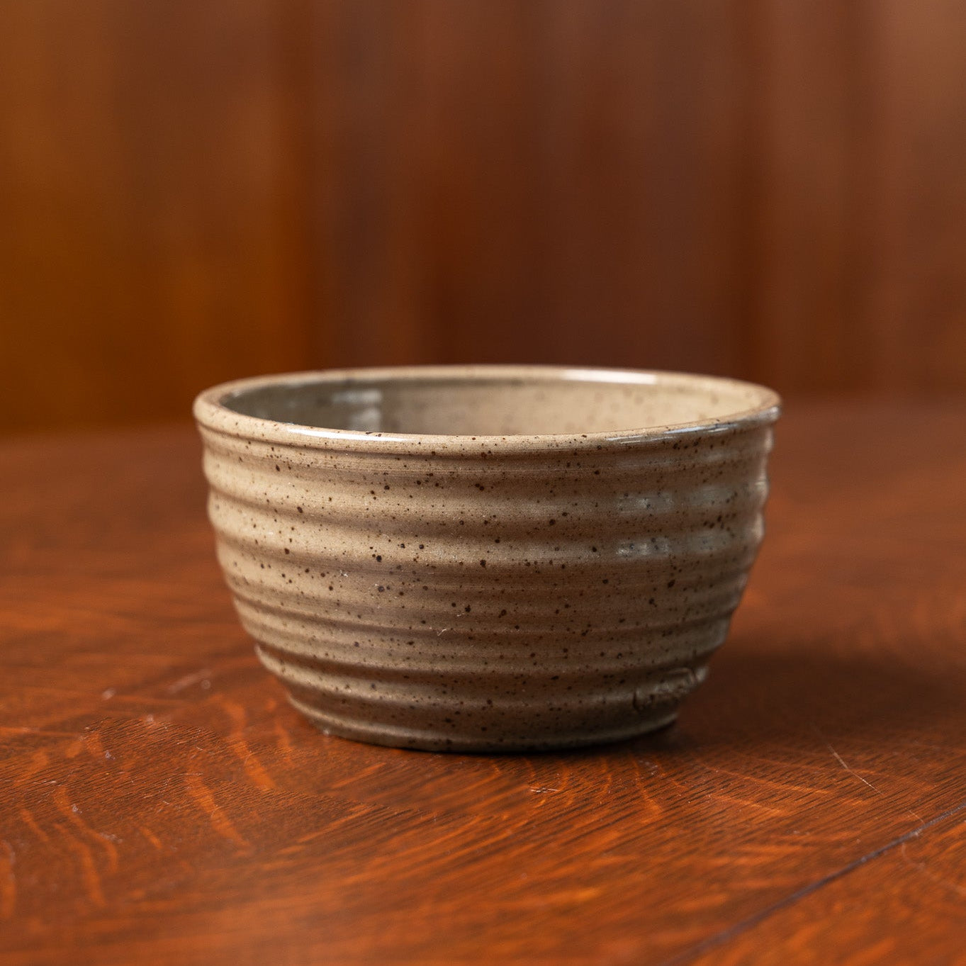 Let's Dip Again Small Ridges Bowl in Mocha