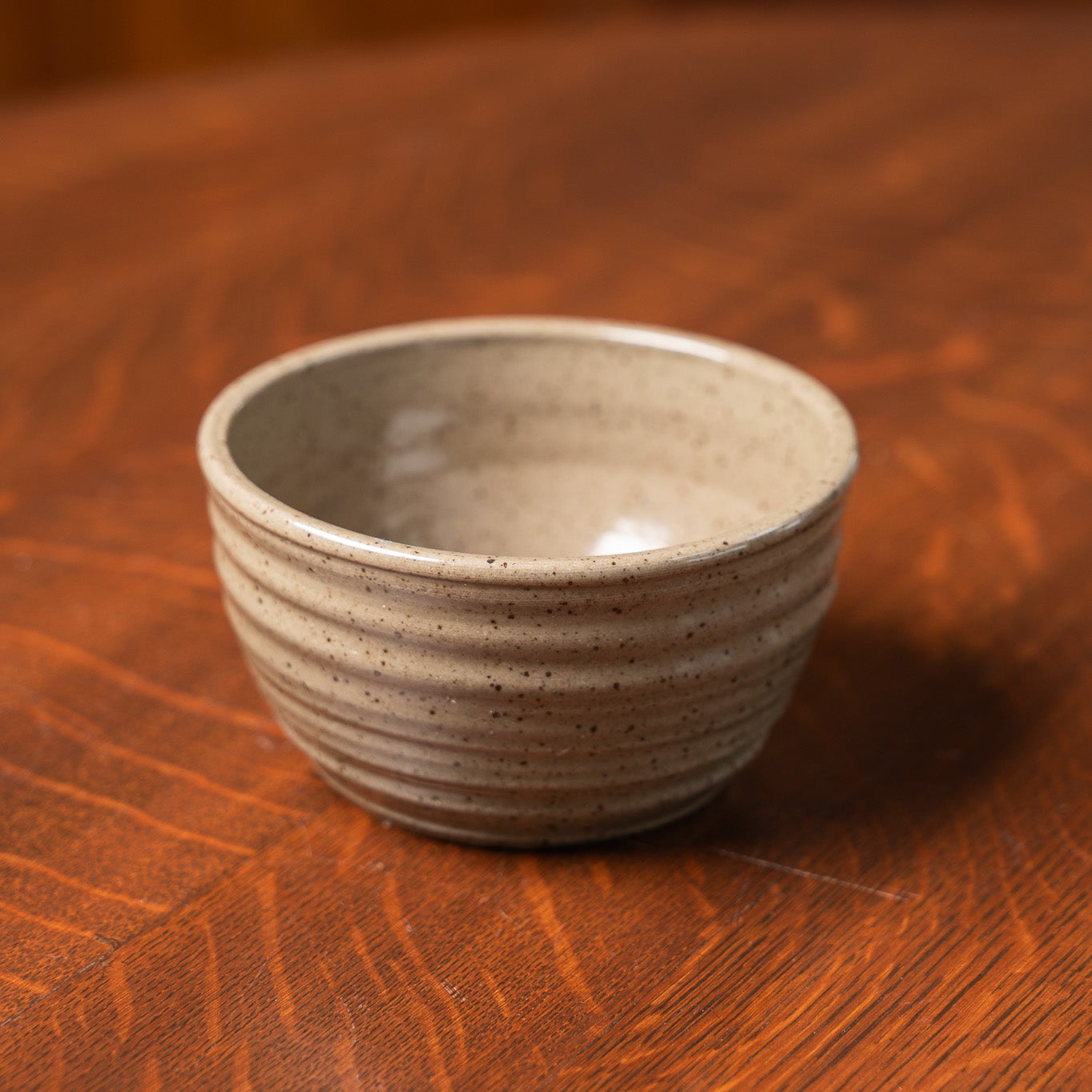 Let's Dip Again Small Ridges Bowl in Mocha