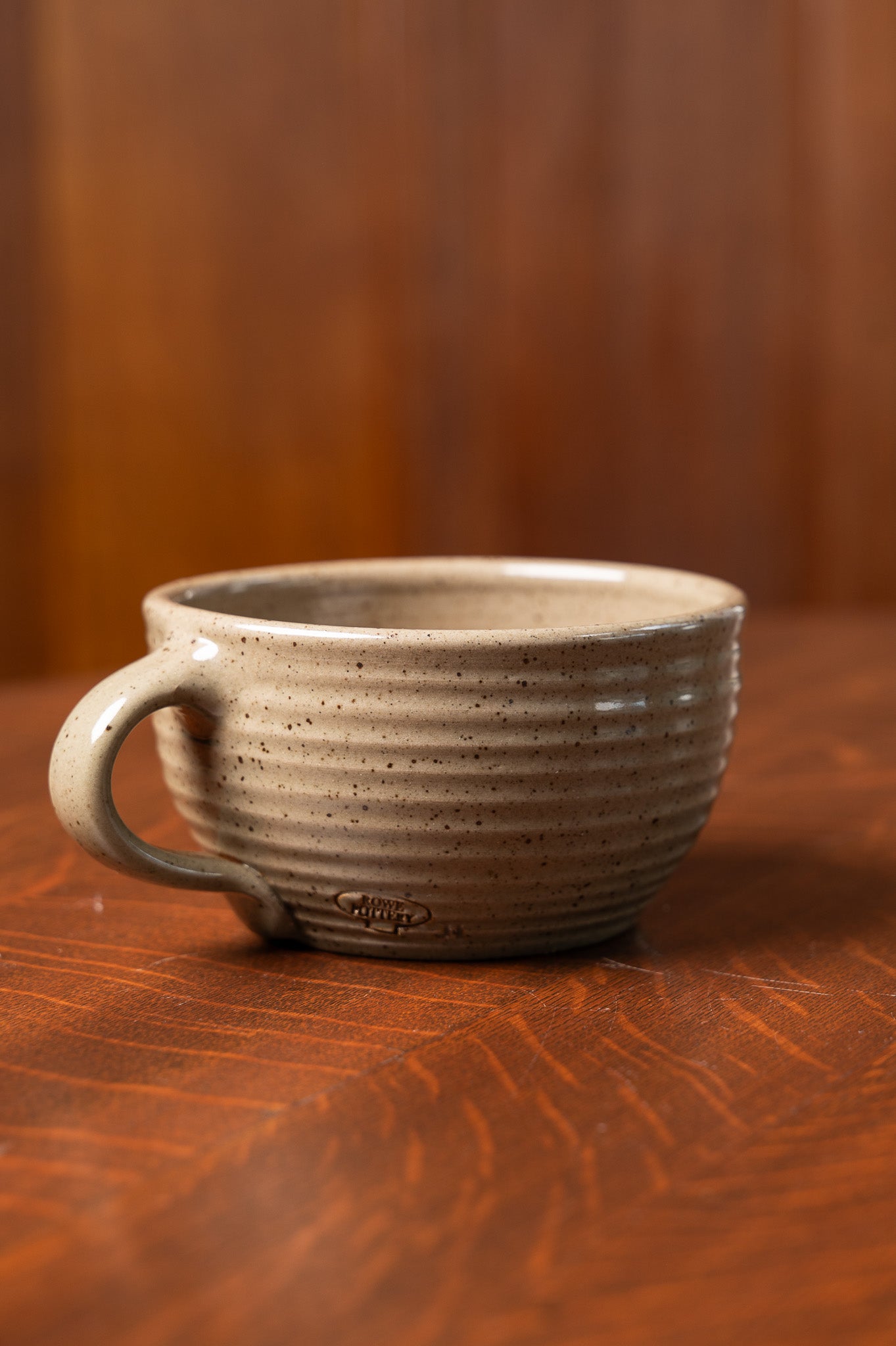 Mocha Glaze Ridges Porringer