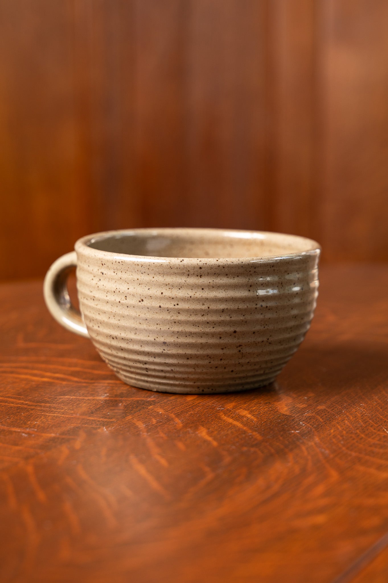 Mocha Glaze Ridges Porringer